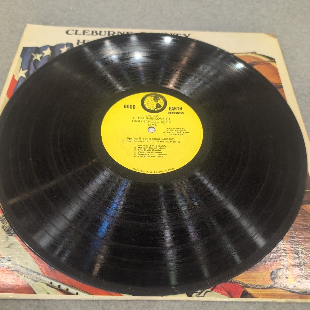 Cleburne County High School Band Live Spring Bicentennial Concert 1976 Vinyl LP - Picture 3 of 6